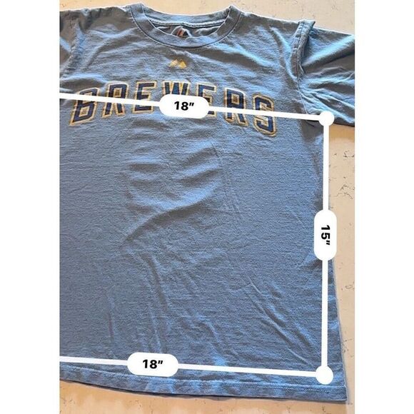 Lot Of 2-MLB Brewers Braun 8 Majestic Blue Yellow Size Small Men? Boys? See Desc - Picture 13 of 15